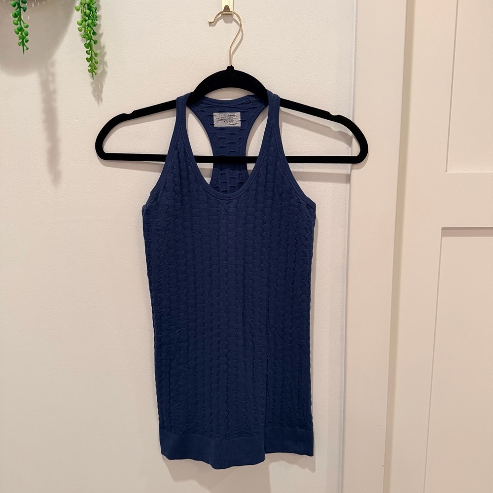 Athleta Epitomize Navy Texture Women's Racerback Athletic Workout Tank Size XS